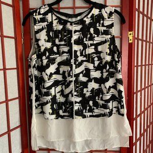 Sleeveless patterned top